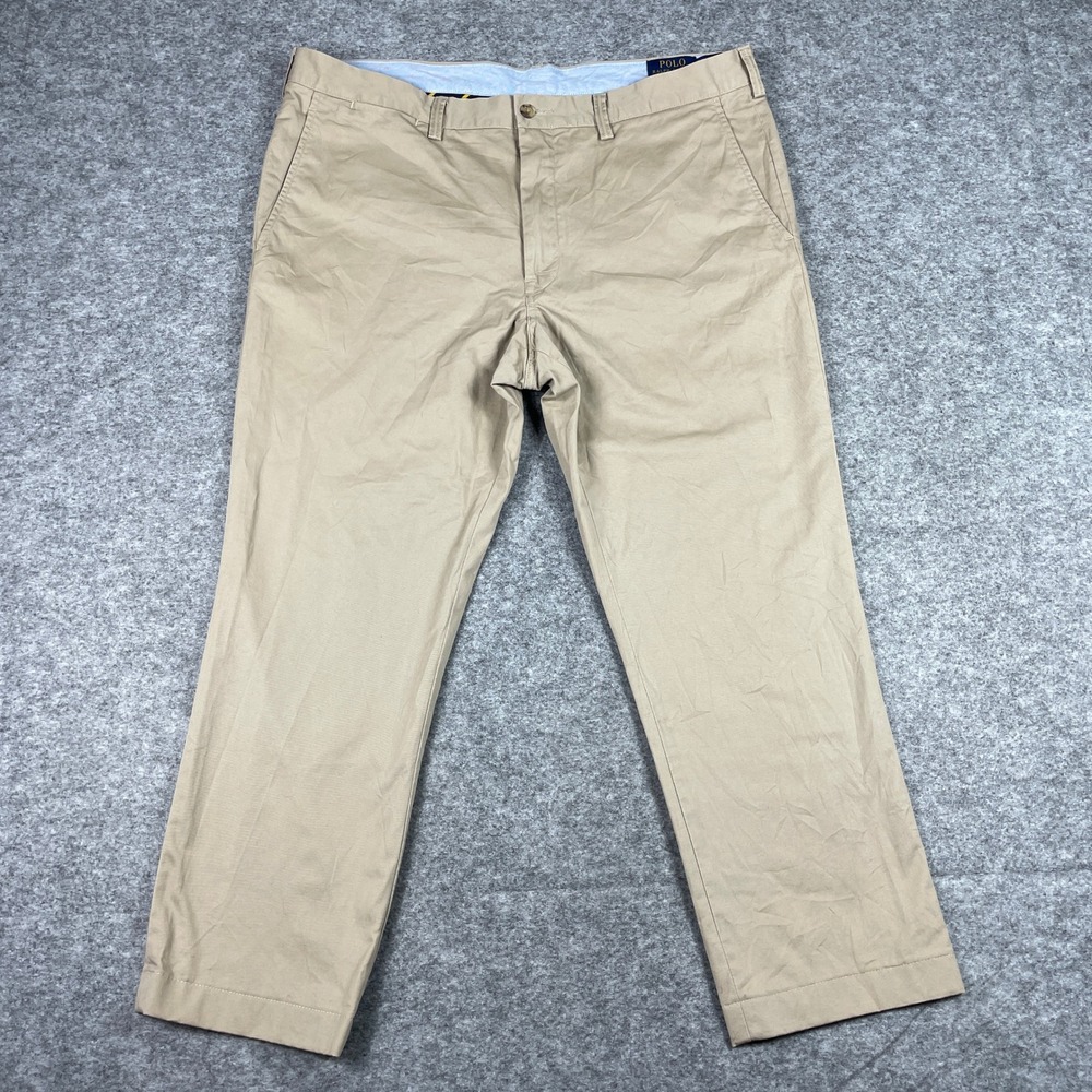 Polo Ralph Lauren Chino Pants Mens 38x30 (Fits 37x25.5) Tan Stretch Slim Fit